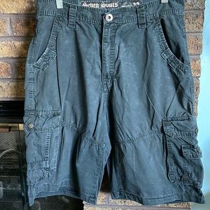 Seven Souls charcoal gray cargo shorts